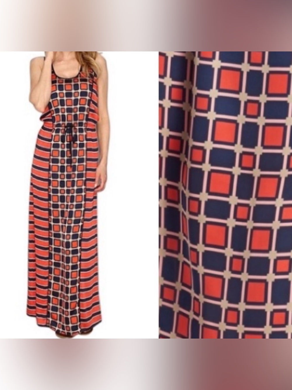 MICHAEL Michael Kors Geometric Maxi Dress | Size L